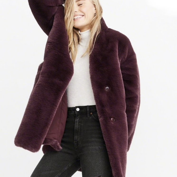 Abercrombie & fitch Faux fur jacket - Picture 2 of 2